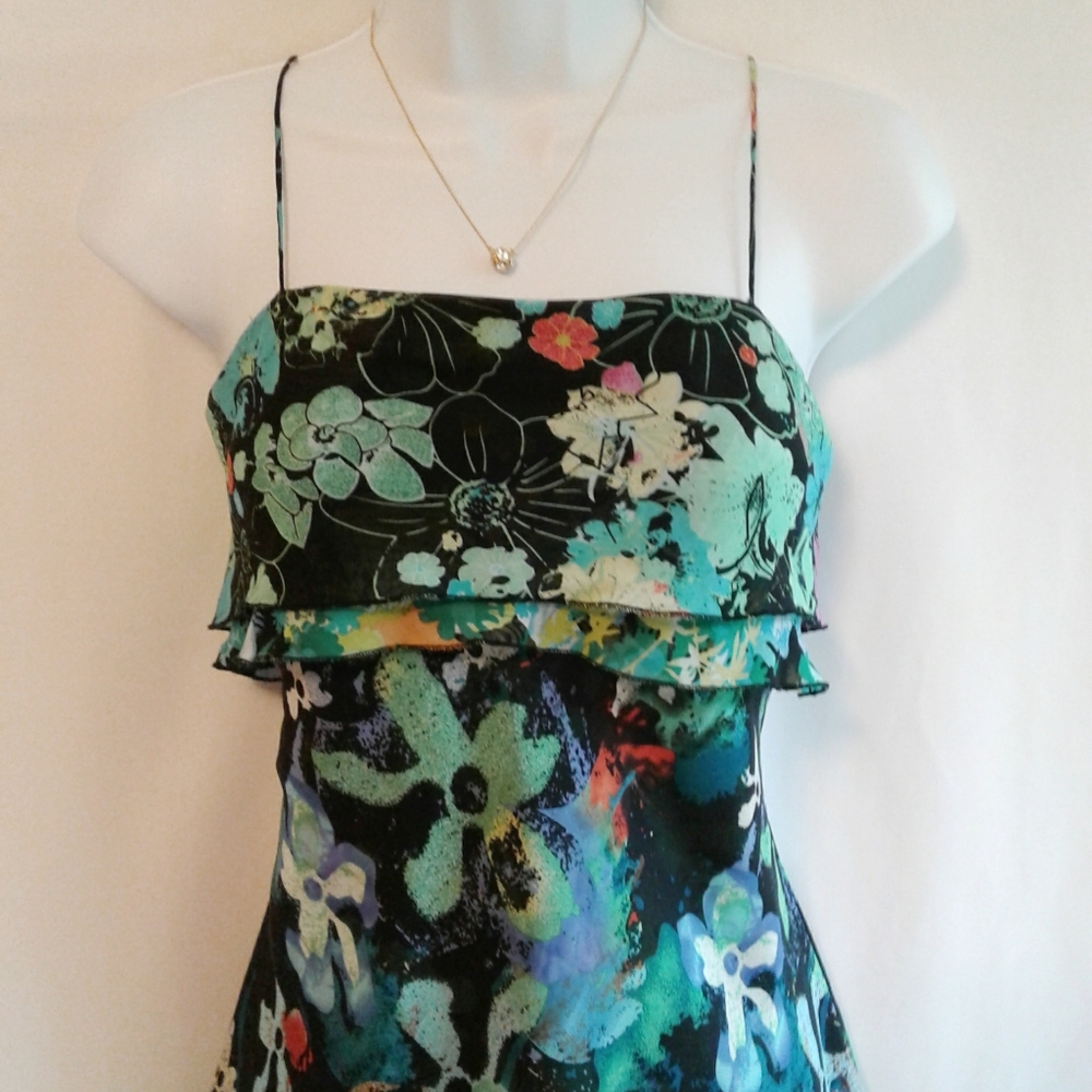 Thalia Sodi Layered Strappy Mini Dress Size M